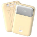 Paen Tone PD 22.5 W Chogosok Charging Large Size Cable Chehyeong Mireo Bojo Pear Teori 10000 mAh PGB-20, Lily Cream (팬톤 PD 22.5W 초고속충전 대용량 케이블 일체형 미러 보조배터리 10000mAh PGB-20, Lily Cream)