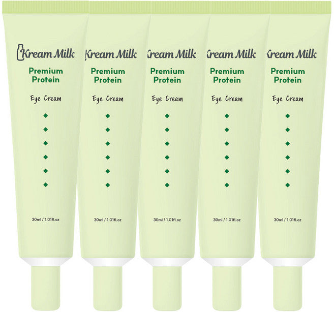 Cream Milkeu Protein Anti-Wrinkle Pack Seon Firming Care Peseu A Cream , 5 Pack , 30 ml (크림밀크 프리미엄 단백질 주름개선 탄력케어 페이스 아이크림, 5개, 30ml)