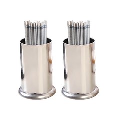 Ariko Stainless Cutlery Whole , Simpeul , 2 Pack (아리코 스테인레스 수저통, 심플, 2개)