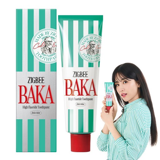 Jigeubi Gobulso Jaritol & Probiotics Rongraeseuting (6 Sigan ) Guchwi Care Chiyak Baka Mint Scent , 1 Pack , 117 g (지그비 고불소 자리톨 롱래스팅 시간 구취 치약 바카)