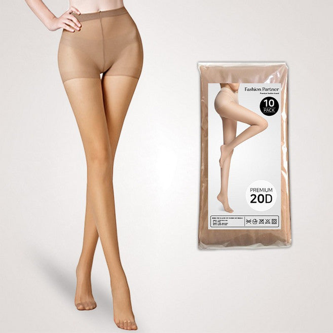 Paesyeonpateuneo [ Jachejejak 10 P / 3 color] Seulrimpit Haseo Packets Teu Go Firming 20 D Underwear Seutaking (패션파트너 자체제작 슬림핏 하서 트 고 스타킹)