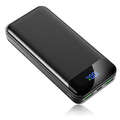 KLIFE Gosok Charging Large Size Bojo Pear Teori 20000 mAh PD 22.5 W QC 3.0 Janryangpyosi , Black , PD-Q 2 (KLIFE 고속충전 대용량 보조배터리 20000mAh PD 22.5W QC3.0 잔량표시, 블랙, PD-Q2)