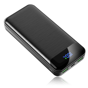 KLIFE Gosok Charging Large Size Bojo Pear Teori 20000 mAh PD 22.5 W QC 3.0 Janryangpyosi , Black , PD-Q 2 (KLIFE 고속충전 대용량 보조배터리 20000mAh PD 22.5W QC3.0 잔량표시, 블랙, PD-Q2)