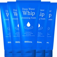 Hwip Foam Deep Woteo Foam Cleanser Cleansing Foam Moisture Chokchok Deep Cleansing 120 ml, 5 Pack (휩폼 딥워터 폼클렌징 클렌징폼 수분 촉촉 딥클렌징 120ml, 5개)