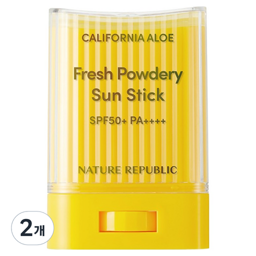 Cheoripeobeulrik Kaelri Packets Nia Al Bosong Seon Stick SPF 50+ PA++++, 24 g, 2 Pack (처리퍼블릭 캘리 니아 알 보송 선)