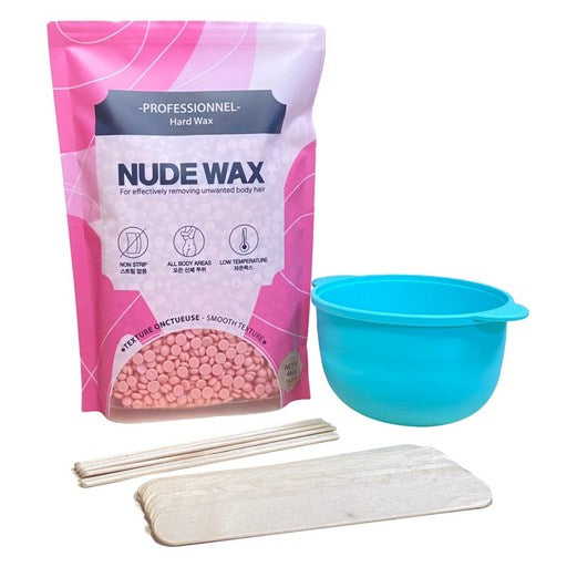 Nudeuwakseu Pingkeu Waksingkiteu Jemo Wakseu Large Size , 460 g, 1 Pack (누드왁스 핑크 왁싱키트 제모 왁스)