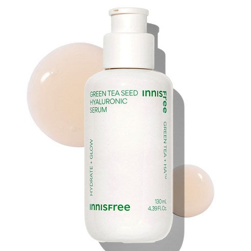 Innisfree Green Tea Ssideu Hyaluronic Acid Serum , 130 ml, 1 Pack (이니스프리 그린티 씨드 히알루론산 세럼, 130ml, 1개)