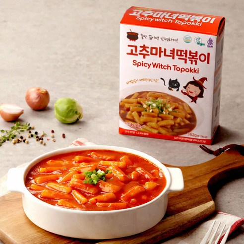 Deo Rice Gochumanyeo Tteokbokki Kaempingyong 3 Bunganpyeonjori Tteokbokki Mild 2 Inbun , 360 g, 1 Pack (더밥 고추마녀 떡볶이 캠핑용 3분간편조리 떡볶이 순한맛 2인분, 360g, 1개)
