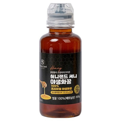 Heoniraendeu Sseoni 100% Yasaenghwa Honey , 500 g, 1 Pack (허니랜드 써니 야생화)