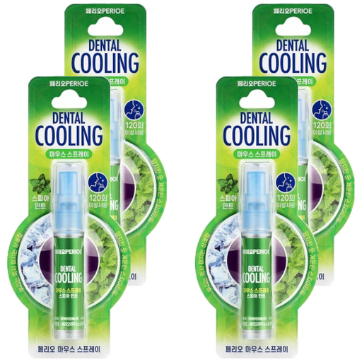 Perio Mauseu Seupeure Seupia Mint , 6.2 ml, 4 Pack (페리오 마우스 스프레 스피아)