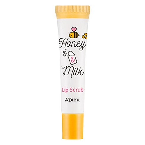 A'PIEU Rip Scrub , Heoni & Milkeu , 8 ml, 1 Pack (어퓨 립 스크럽, 허니앤밀크, 8ml, 1개)