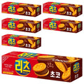 Richeu Saendeuwichi Cracker Choko , 77 g, 6 Pack (리츠 샌드위치 초코)
