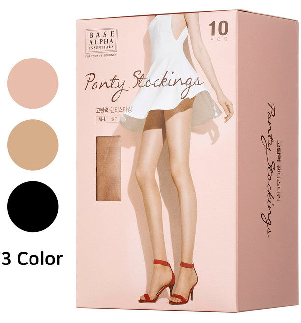 Base Alpasensyeol Underwear Seutaking Jjonjjon Go Firming 20 D 10 Sheets Pack (알파센셜 스타킹 쫀쫀 고)