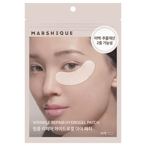 Mareusikkeu Ringkeul Repair Hadeugel Apaechi , 18 Pack , 1 Pack (마르시끄 링클 리페어 하이드로겔 아이패치, 18개입, 1개)