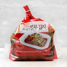 Gomgom Domestic Yeolmu Kimchi , 1 kg, 1 Pack (곰곰 국내산 열무 김치, 1kg, 1개)
