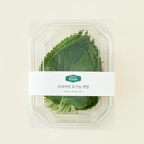 Organic Perilla Leaves , 30 g, 1 Pack (프리미엄 유기농 깻잎, 30g, 1개)