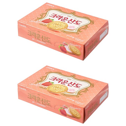 Keuraunsan Strawberry Cream Cheese , 323 g, 2 Pack (크라운산)