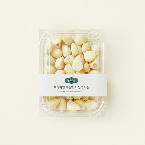 Spicy Seong Kkan Garlic , 200 g, 1 Pack (프리미엄 매운맛 의성 깐마늘, 200g, 1개)