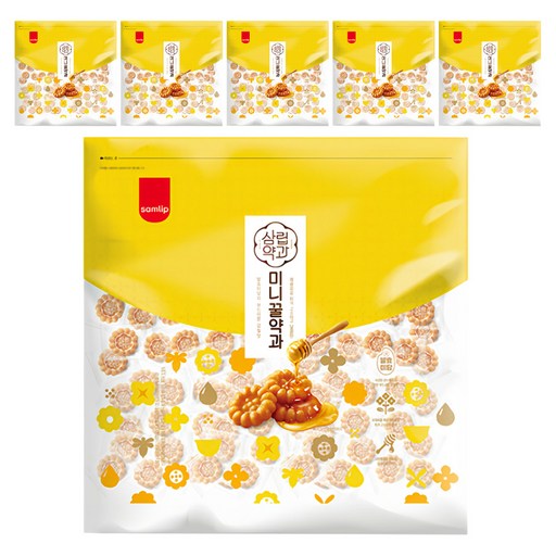 Samrip Mini Honey Yak , 1 kg, 6 Pack (삼립 약)