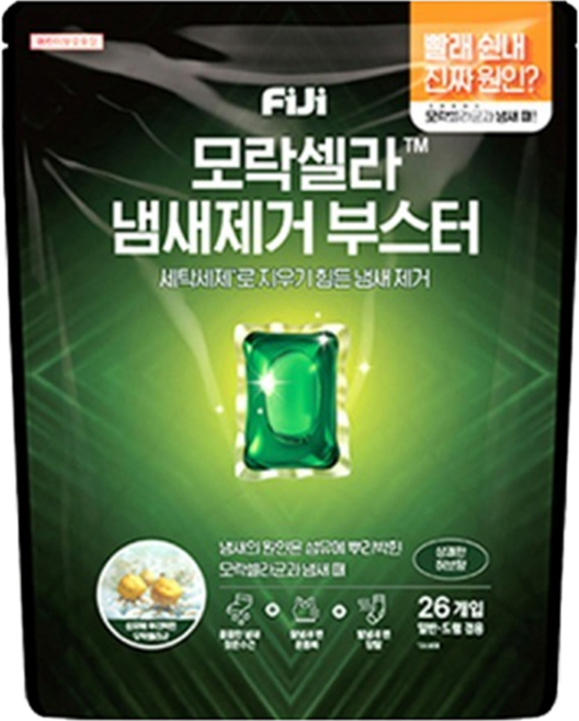 Sebum Morakselra Naemsaejegeo Buseuteo Kaepsyul Sangkwae Herbal Scent , 468 g, 26 Pack , 1 Pack (모락셀라 냄새제거 부스터 캡슐 상쾌)