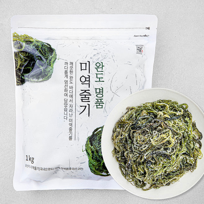 Ju Wan Myeongpum Miyeokjulgi , 1 kg, 1 Pack (주 완 명품 미역줄기)