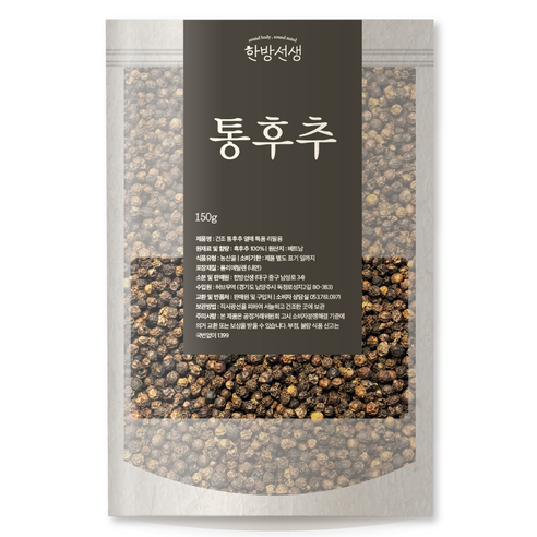 Bangseonsaeng Geonjo Whole Whoo Chu Yeol Sheets Teukpum Ripilyong , 150 g, 1 Pack (한방선생 건조 통후추 열매 특품 리필용, 150g, 1개)