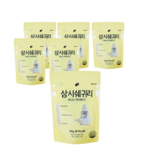 Non & Batwideu Ganpyeon Hyudae Samsiswegwiri Banana Gwiri Swekeu , 12 Pack , 20 g (논 밭위드 간편 휴대 삼시쉐귀리 귀리 쉐크)