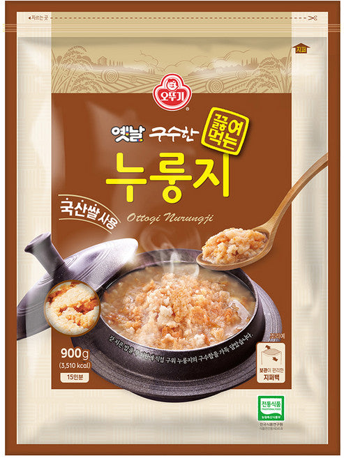 Ottogi Yetnal Gusu Kkeulhyeomeok Nurungji , 900 g, 1 Pack (옛날 구수 끓여먹 누룽지)