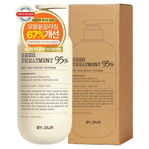 Baaueo 10 Man PPM Danbaekjil Maekjuhyomo Heeo Treatment , 1 L, 1 Pack (바아우어 만 단백질 맥주효모 헤어)