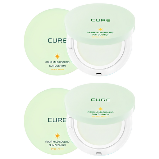 Gimjeongmunal Akua Madeu Kulring Seonkusyeon SPF 50+ PA++++, 25 g, 2 Pack (김정문알 아쿠아 마드 쿨링 선쿠션)