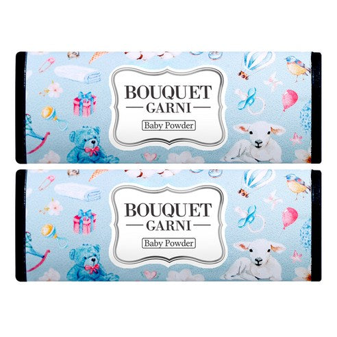 Bukereuni Charyangyong Songpunggu Bang Scent Je , 2 Pack , Baby Powder (부케가르니 차량용 송풍구 방향제, 2개, 베이비 파우더)