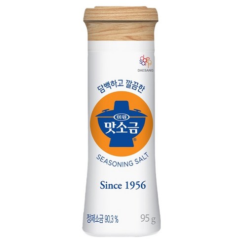 Miwon Flavor Sogeum Yonggi , 95 g, 1 Pack (미원 맛소금 용기, 95g, 1개)