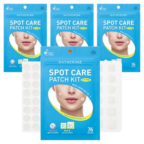 Haeseorin Spot Care Paechi Kiteu , 7 6 Pack , 4 Pack (해서린 스팟케어 패치 키트, 76개입, 4개)