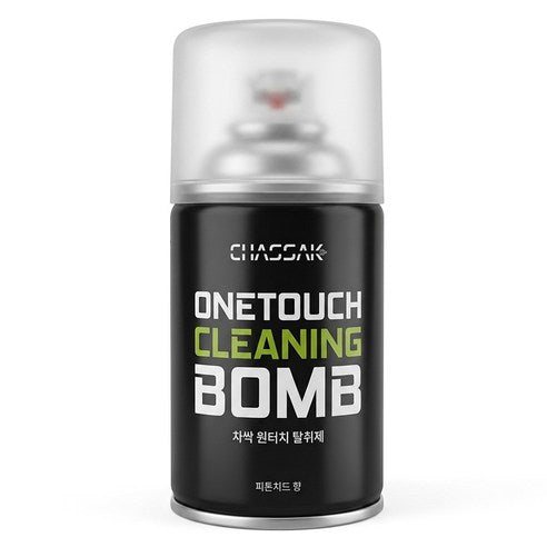 Chassak Wonteochi Charyangyongtalchwije Pi Tone Chideu Scent , 112 g, 1 Pack (차싹 원터치 차량용탈취제 피톤치드향, 112g, 1개)