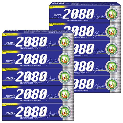 2080 Keulraesik Chiyak , 170 g, 1 Pack , 10 Pack (클래식 치약)