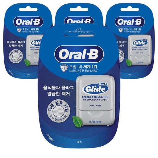 Oralbi Geulradeu Deep Keulrin Chisil , 40 m, 1 Pack , 4 Pack (오랄비 글라드 클린 치실)
