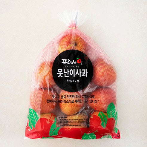 Peuresyain Chungju Imperfect Apple , 2 kg, 1 Pack (프레샤인 충주 못난이사과, 2kg, 1개)