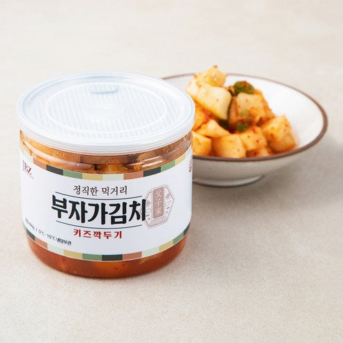 Buja Kimchi Kijeu Kkakdugi , 400 g, 1 Pack (부자가김치 키즈 깍두기, 400g, 1개)