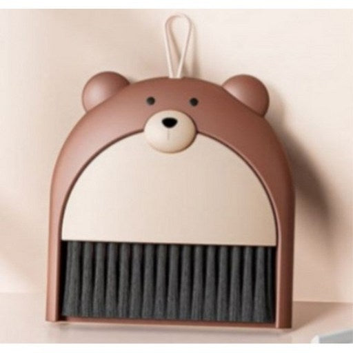 Sonpyeon Mini Bitjaru Set Gomdol , 1 Pack , Beuraun (손편 빗자루 곰돌 브라운)