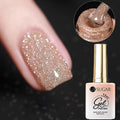 Deoman Rieol Daa Bansa Geulriteo Jel Polriswi , 01 Syampein Gold , 15 g, 1 Pack (더만 리얼 다아 반사 글리터 젤 폴리쉬 샴페인)