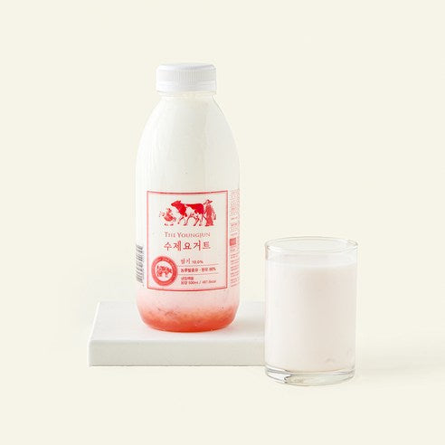 Yeongjun Farm Suje Yogurt Strawberry , 500 ml, 1 Pack , 1 Pack (영준목장 수제 요거트 딸기, 500ml, 1개입, 1개)