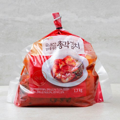 Gomgom Yeolmu Neoheun Chonggak Kimchi , 1.3 kg, 1 Pack (곰곰 열무를 넣은 총각 김치, 1.3kg, 1개)