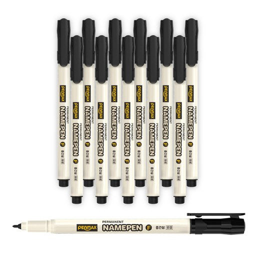 Pen MAC Seu Yuseong Impen 303 F, Heuksaek , 12 Pack (펜 스 유성 임펜 흑색)