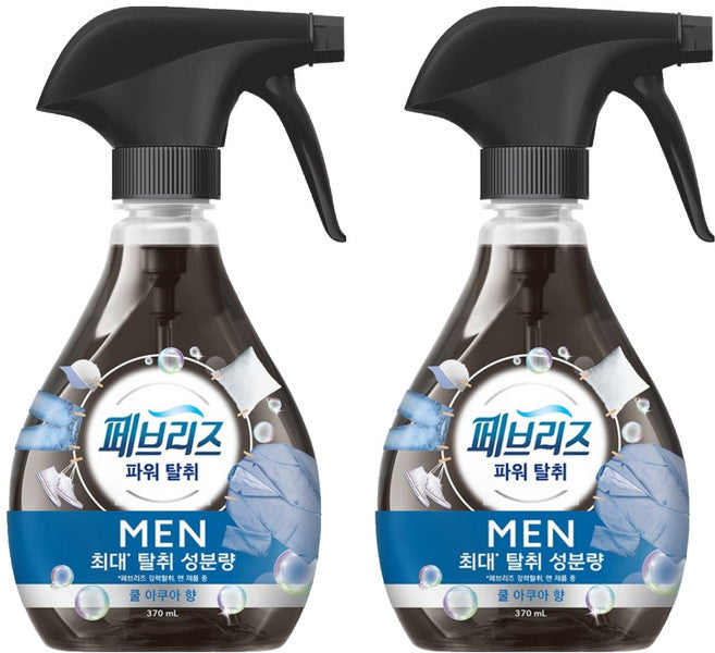 Pebeurijeu Seomyutalchwije Maen Cool Aqua Scent Bonpum , 370 ml, 2 Pack (페브리즈 섬유탈취제 맨 본품)