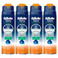 Gillette , 170 g, 4 Pack (퓨전 프글라드 센서티브 퓨어스 츠 쉐빙)