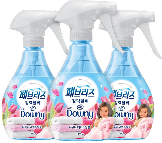 Pebeurijeu Seomyutalchwije Dauni Peuril Scent Bonpum , 360 ml, 3 Pack (페브리즈 섬유탈취제 다우니 프릴 본품)