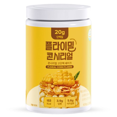 Peulramil Konsirieol Godanbaek Protein Swekeu , 630 g, 1 Pack (플라이밀 콘시리얼 고단백 단백질 쉐이크, 630g, 1개)