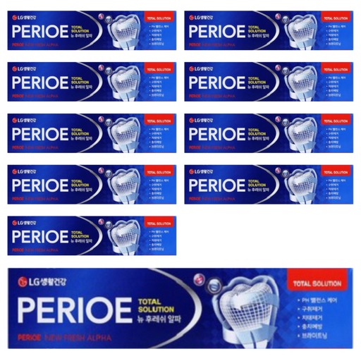 Perio Nyu Whoo Reswi Alpa Chiyak , 170 g, 10 Pack (페리오 뉴 레쉬 알파 치약)