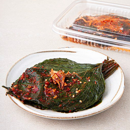 Siktakwisagye Saeng Perilla Leaves Sheets Ajji , 120 g, 1 Pack (식탁위사계 생 아찌)