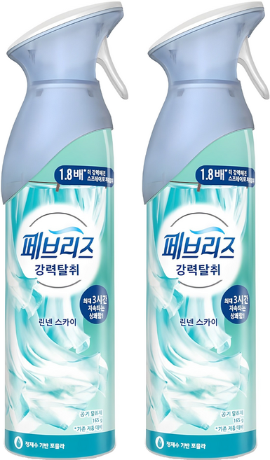 Pebeurijeu Eo Rinnen & Seuka Silnae Talchwije Bonpum , 165 g, 2 Pack (페브리즈 어 린넨 스카 실내 탈취제 본품)